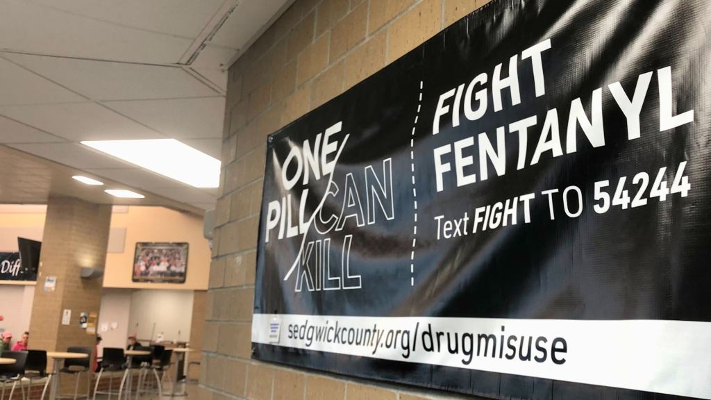 One Pill Can Kill banners used in the Fight Fenanyl campaign